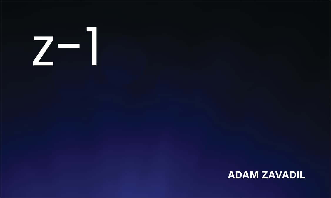Business card - front side (z-1 brand, Adam Zavadil)